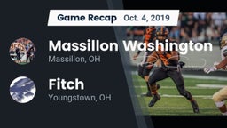 Recap: Massillon Washington  vs. Fitch  2019