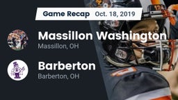 Recap: Massillon Washington  vs. Barberton  2019