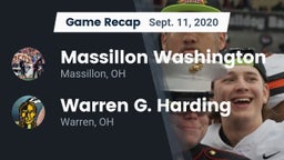 Recap: Massillon Washington  vs. Warren G. Harding  2020