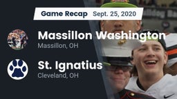 Recap: Massillon Washington  vs. St. Ignatius  2020