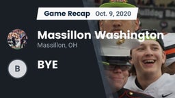 Recap: Massillon Washington  vs. BYE 2020