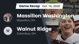 Recap: Massillon Washington  vs. Walnut Ridge  2020