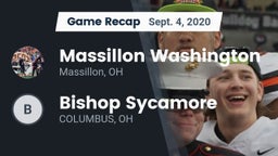 Recap: Massillon Washington  vs. Bishop Sycamore 2020