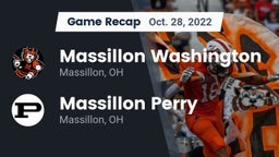 Recap: Massillon Washington  vs. Massillon Perry  2022