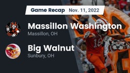 Recap: Massillon Washington  vs. Big Walnut 2022