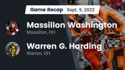 Recap: Massillon Washington  vs. Warren G. Harding  2022