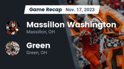 Recap: Massillon Washington  vs. Green  2023