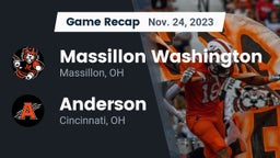 Recap: Massillon Washington  vs. Anderson  2023