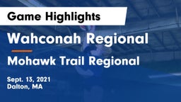 Wahconah Regional  vs Mohawk Trail Regional  Game Highlights - Sept. 13, 2021