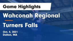 Wahconah Regional  vs Turners Falls Game Highlights - Oct. 4, 2021
