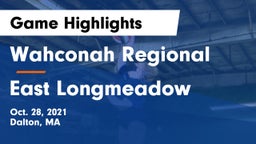 Wahconah Regional  vs East Longmeadow Game Highlights - Oct. 28, 2021