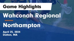 Wahconah Regional  vs Northampton Game Highlights - April 25, 2024