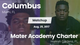 Matchup: Columbus  vs. Mater Academy Charter  2017