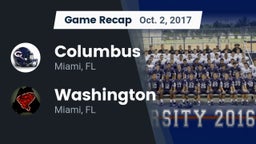 Recap: Columbus  vs. Washington  2017