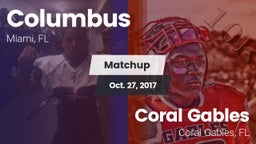 Matchup: Columbus  vs. Coral Gables  2017