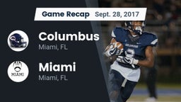 Recap: Columbus  vs. Miami  2017