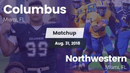 Matchup: Columbus  vs. Northwestern  2018
