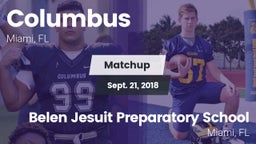 Matchup: Columbus  vs. Belen Jesuit Preparatory School 2018