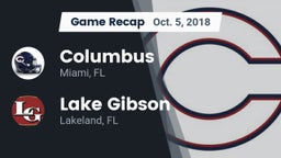 Recap: Columbus  vs. Lake Gibson  2018
