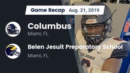 Recap: Columbus  vs. Belen Jesuit Preparatory School 2019