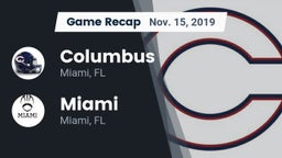 Recap: Columbus  vs. Miami  2019