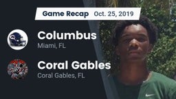 Recap: Columbus  vs. Coral Gables  2019