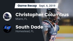 Recap: Christopher Columbus  vs. South Dade  2019