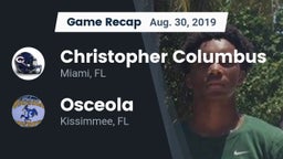 Recap: Christopher Columbus  vs. Osceola  2019