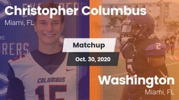 Matchup: Columbus  vs. Washington  2020