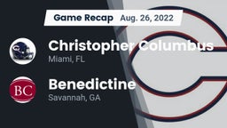 Recap: Christopher Columbus  vs. Benedictine  2022