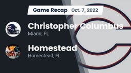 Recap: Christopher Columbus  vs. Homestead  2022