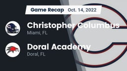 Recap: Christopher Columbus  vs. Doral Academy  2022