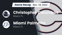 Recap: Christopher Columbus  vs. Miami Palmetto  2022