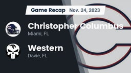 Recap: Christopher Columbus  vs. Western  2023