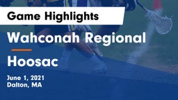 Wahconah Regional  vs Hoosac Game Highlights - June 1, 2021