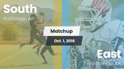 Matchup: South  vs. East  2016