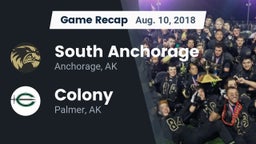 Recap: South Anchorage  vs. Colony  2018