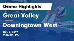 Great Valley  vs Downingtown West  Game Highlights - Oct. 3, 2019