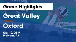 Great Valley  vs Oxford Game Highlights - Oct. 10, 2019