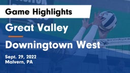 Great Valley  vs Downingtown West  Game Highlights - Sept. 29, 2022