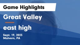 Great Valley  vs east high Game Highlights - Sept. 19, 2023