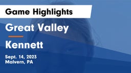 Great Valley  vs Kennett  Game Highlights - Sept. 14, 2023
