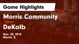 Morris Community  vs DeKalb  Game Highlights - Nov. 30, 2018