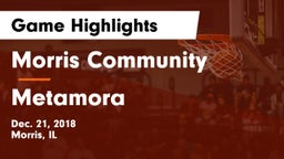 Morris Community  vs Metamora  Game Highlights - Dec. 21, 2018