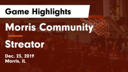 Morris Community  vs Streator Game Highlights - Dec. 23, 2019