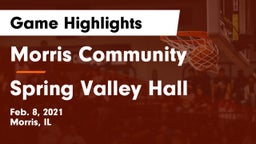 Morris Community  vs Spring Valley Hall Game Highlights - Feb. 8, 2021
