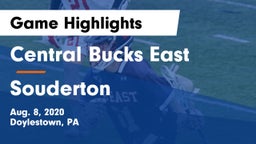 Central Bucks East  vs Souderton  Game Highlights - Aug. 8, 2020