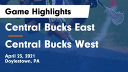 Central Bucks East  vs Central Bucks West  Game Highlights - April 23, 2021