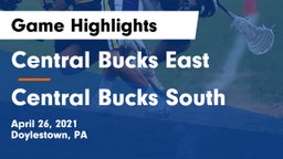 Central Bucks East  vs Central Bucks South  Game Highlights - April 26, 2021