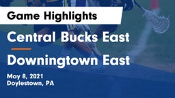 Central Bucks East  vs Downingtown East  Game Highlights - May 8, 2021